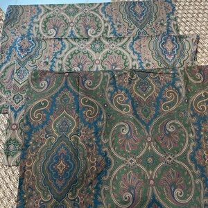 Lauren Ralph Lauren Paisley Pillow Covers - Green and Blue
